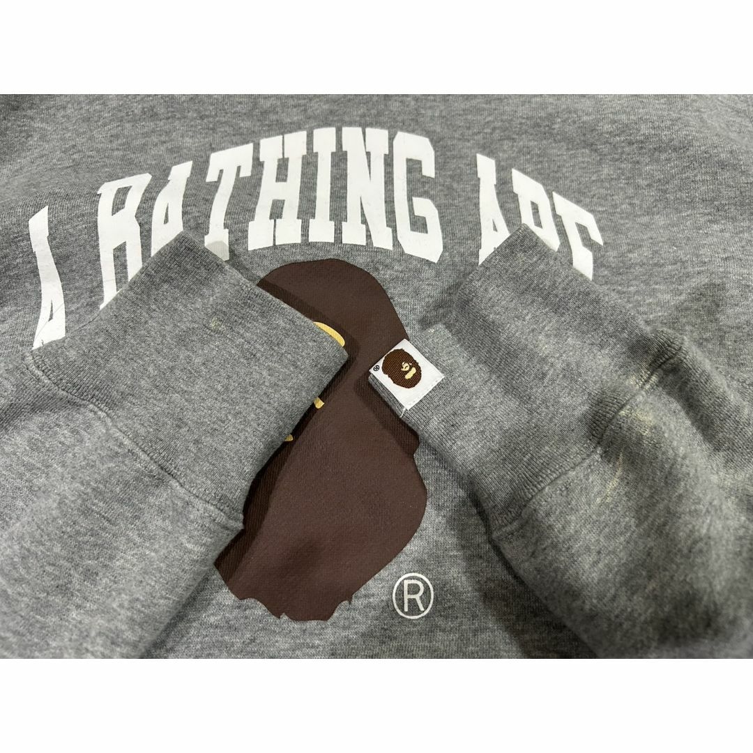 A BATHING APE(アベイシングエイプ)の＊アベイシングエイプ APE プリント スウェット プルオーバーパーカー L メンズのトップス(パーカー)の商品写真