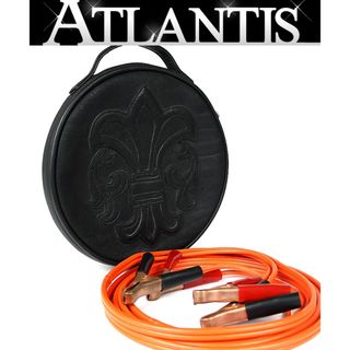 クロムハーツ(Chrome Hearts)のCHROME HEARTS 銀座店 クロムハーツ BSフレア ケーブル ケース バッグ レザー メンズ SV925 黒/オレンジ系 98910(その他)