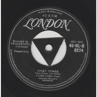 英7” Cathy Carr, Dan Belloc & His O Ivory Tower / Please, Please Believe Me 45HLH8274 London Records /00080(その他)