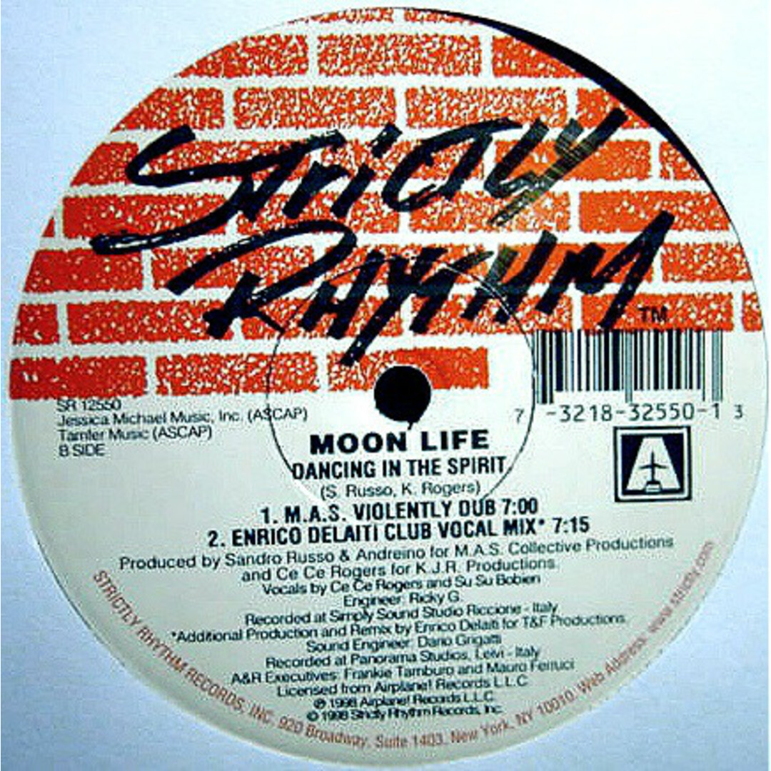 米12” Moon Life Dancing In The Spirit SR12550 Strictly Rhythm /00250 エンタメ/ホビーのエンタメ その他(その他)の商品写真