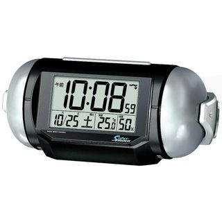 【特価商品】セイコークロック 置き時計 目覚まし時計 電波 デジタル 大音量 P(置時計)