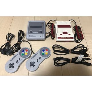 ニンテンドウ(任天堂)の✨ファミコンクラシックミニ＆スーパーファミコンクラシックミニセット✨(家庭用ゲーム機本体)
