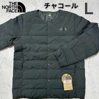 ザノースフェイス(THE NORTH FACE)の新品　ノースフェイス 　L　チャコール　ルイス　ダウン アウター 　LEWES(ダウンジャケット)