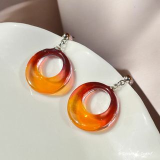 夕焼け空 ピアス/イヤリング A#46(ピアス)