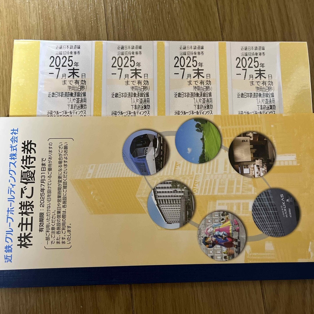 近鉄 株主優待乗車券 チケットの乗車券/交通券(鉄道乗車券)の商品写真