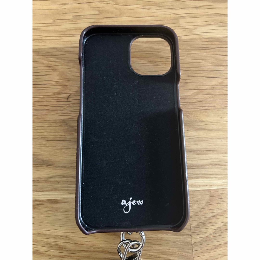 【極美品】ajew エジュー iPhone14ケース 新色ダークチョコレート ajew - ajew iPhone14ケース ダークチョコの通販 by shop
