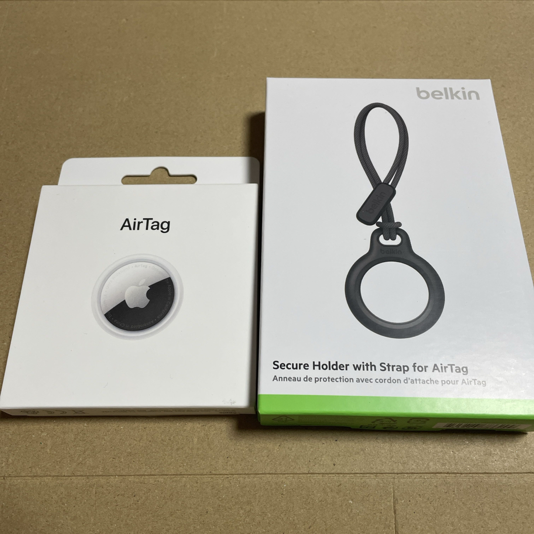 Apple(アップル)の新品Apple AirTag エアタグ 本体 1個 ベルキン エアタグケース スマホ/家電/カメラのスマホアクセサリー(その他)の商品写真