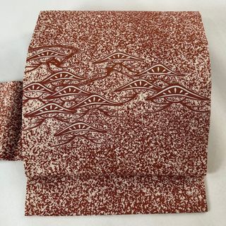 名古屋帯 美品 逸品 正絹 【中古】(帯)