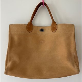 ロンシャン(LONGCHAMP)のLongchamp レザーバック キャメル(トートバッグ)