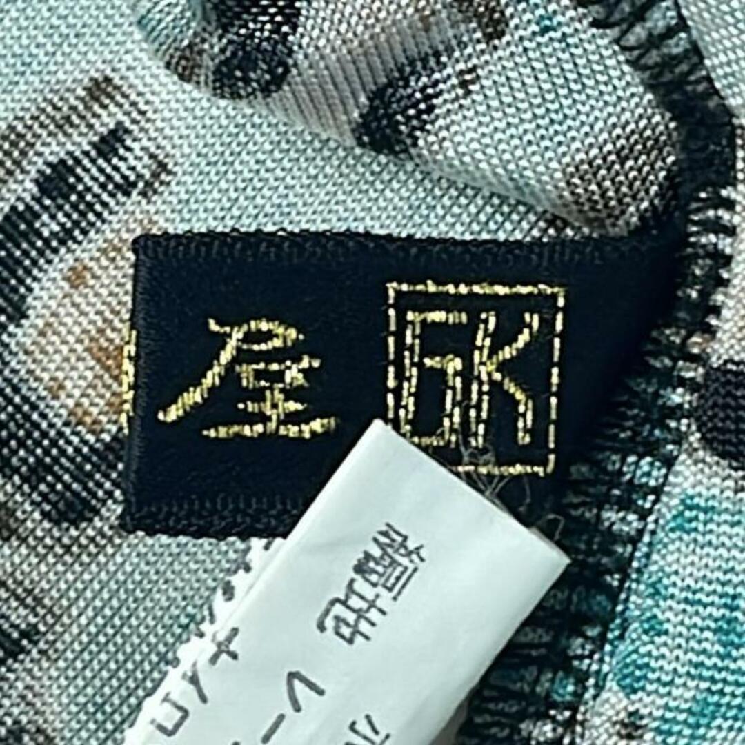 伊太利屋(イタリヤ)の伊太利屋/GKITALIYA(イタリヤ) 長袖カットソー サイズ11 M レディース美品  - グリーン×黒×マルチ クルーネック/豹柄/メッシュ/ラインストーン レディースのトップス(カットソー(長袖/七分))の商品写真