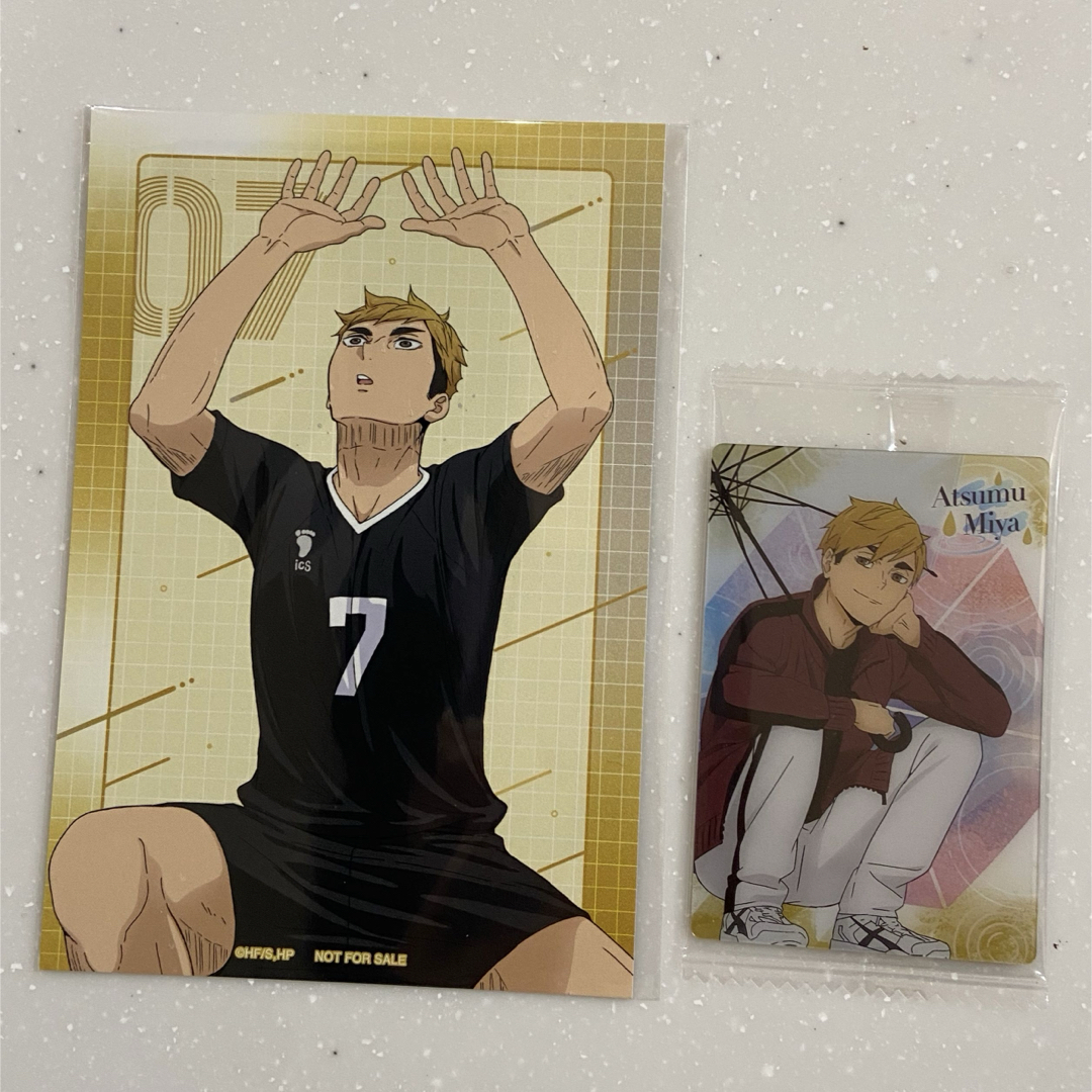 ハイキュー 宮侑 アニメイトフェア ブロマイド ウエハース カード エンタメ/ホビーのアニメグッズ(カード)の商品写真