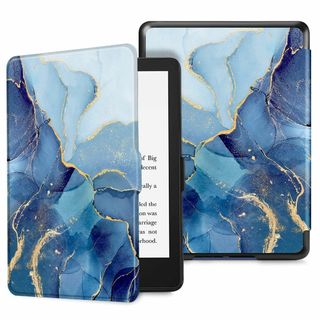 【色:柄Xマーブルブルー】Fintie for Kindle Paperwhit(その他)