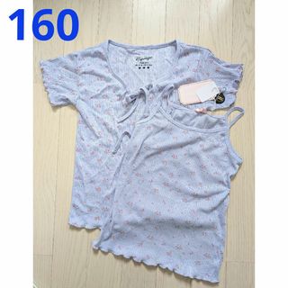 １６０★sugarsugar★花柄アンサンブル★新品(カーディガン)