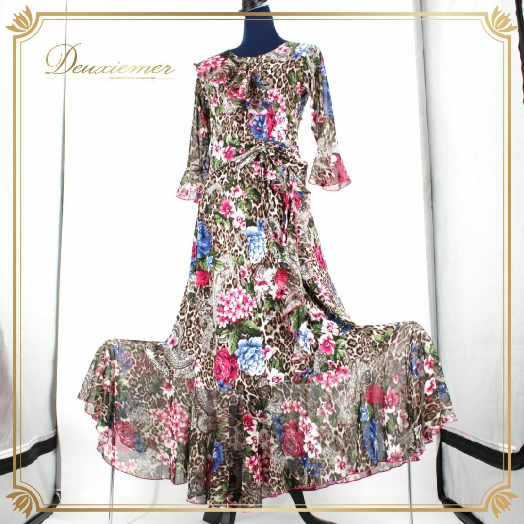 美品 社交ダンス衣装】上下セット トップス スカート ICHIOKU