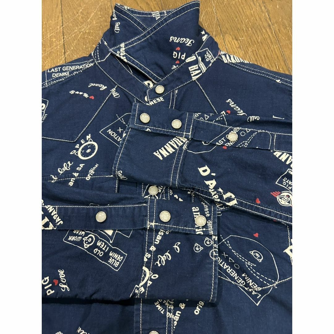 STUDIO D'ARTISAN(ステュディオダルチザン)の＊STUDIO D'ARTISAN 総柄 ウエスタンシャツ トップス XS メンズのトップス(シャツ)の商品写真