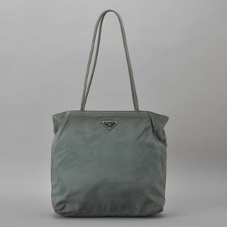 プラダ(PRADA)のPRADA◇プラダ トートバッグ 三角プレート ナイロン グリーン カーキ 鞄(トートバッグ)