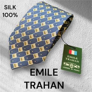 【新品】EMILE TRAHAN ネクタイ シルク100% フレンチシック(ネクタイ)