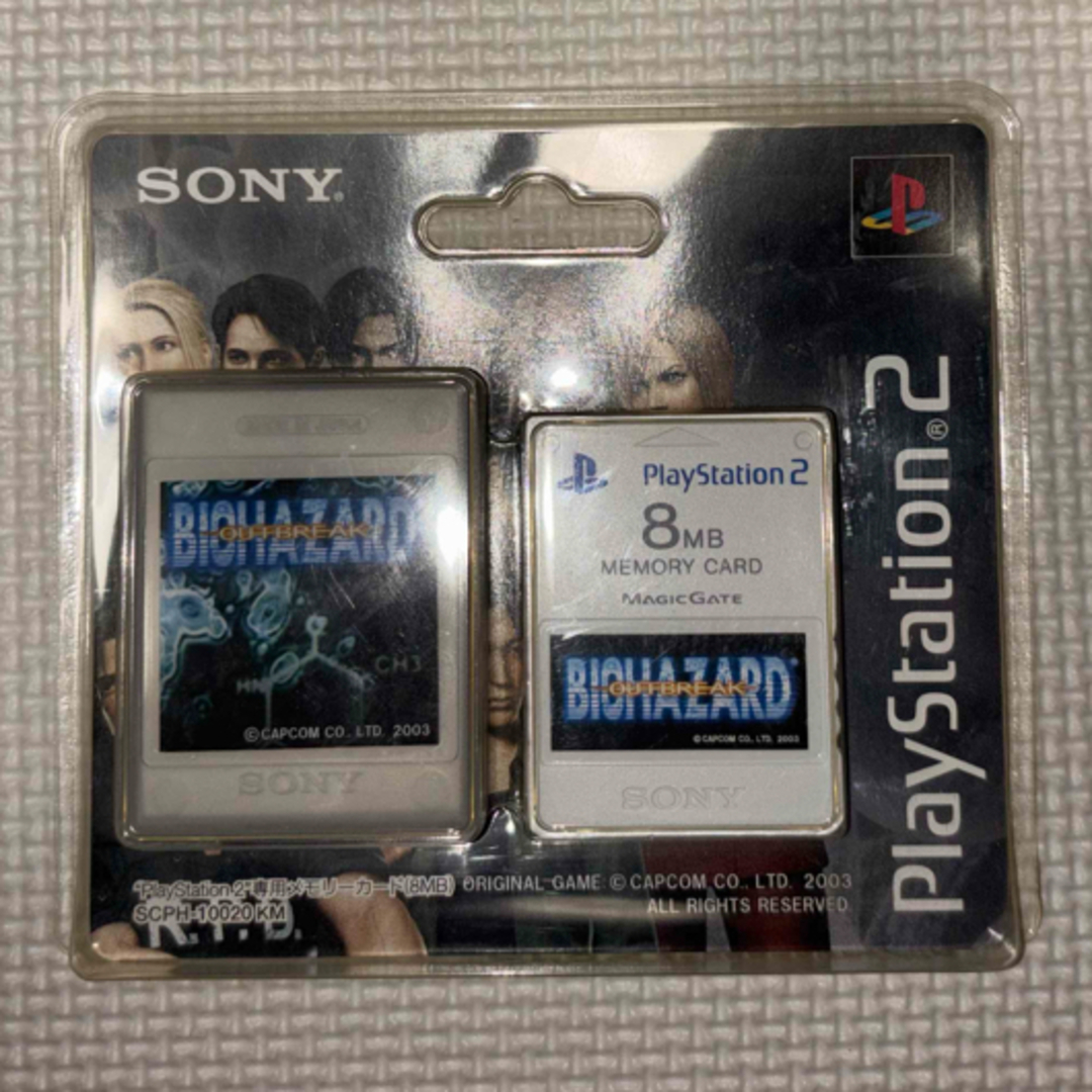 SONY(ソニー)のPlayStation 2用の純正メモリーカード（8MB）バイオハザード エンタメ/ホビーのゲームソフト/ゲーム機本体(その他)の商品写真