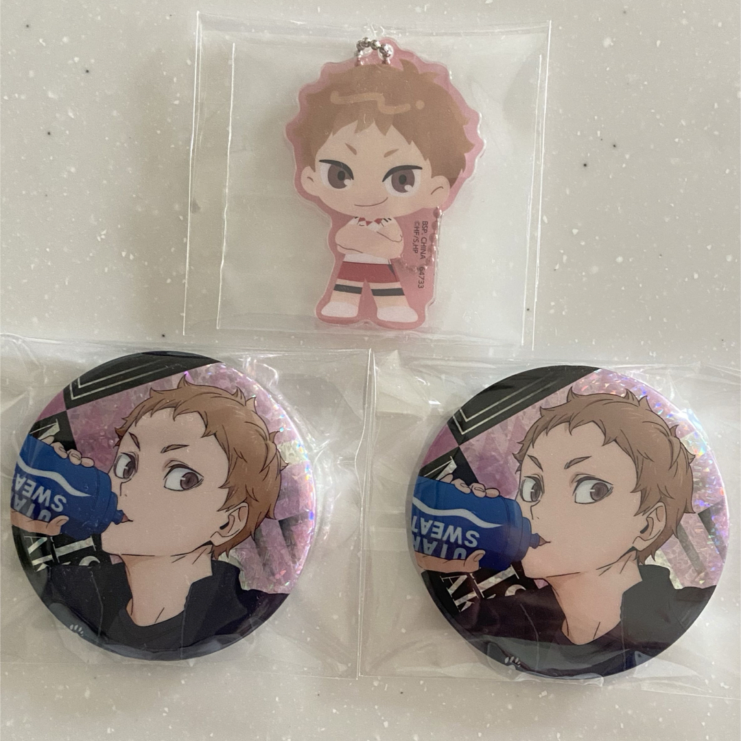 ハイキュー 夜久衛輔 一番くじ チャーム ビスケット 缶バッジ エンタメ/ホビーのアニメグッズ(バッジ/ピンバッジ)の商品写真