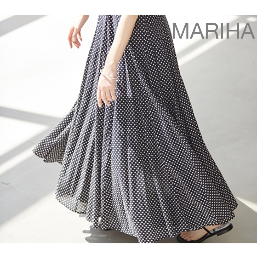 MARIHA - 美品 martinique別注 MARIHA 夜風のスカート ドット