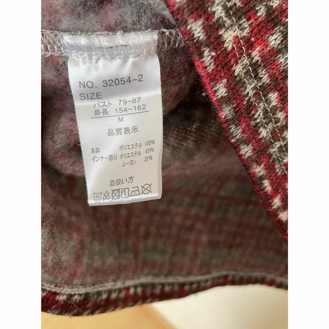 チェック柄 Mサイズ ワンピース レディースのワンピース(ひざ丈ワンピース)の商品写真