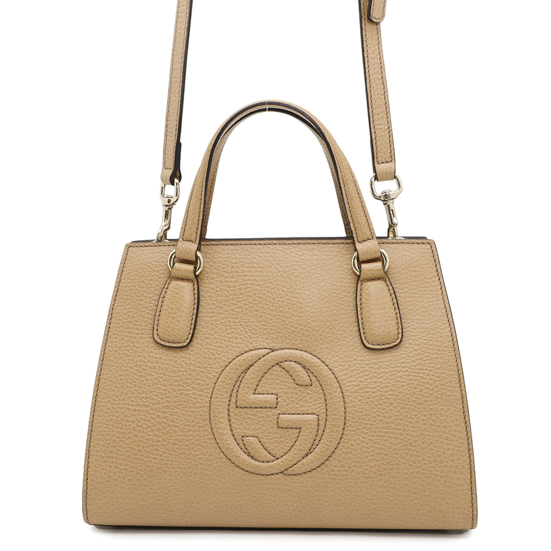 GUCCI アウトレット　トートバッグ　レザー　ロッキングG GUCCI アウトレットトートバッグレザーロッキングG