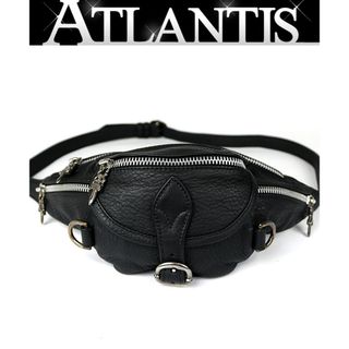 クロムハーツ(Chrome Hearts)のCHROME HEARTS 銀座店 クロムハーツ 美品 スナットパックミニ ショルダーバッグ メンズ SV925 黒 98781(ショルダーバッグ)