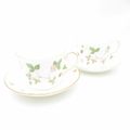 美品 WEDGWOOD ウェッジウッド ワイルドストロベリーパステル カップ&ソーサー 2客 ペア ティー コーヒー デルフィ SO3292X1