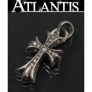 クロムハーツ(Chrome Hearts)の【広尾店】クロムハーツ CHROME HEARTS スモールクロス ウィズ ベイル アフター パヴェダイヤ 【16426】(ネックレス)