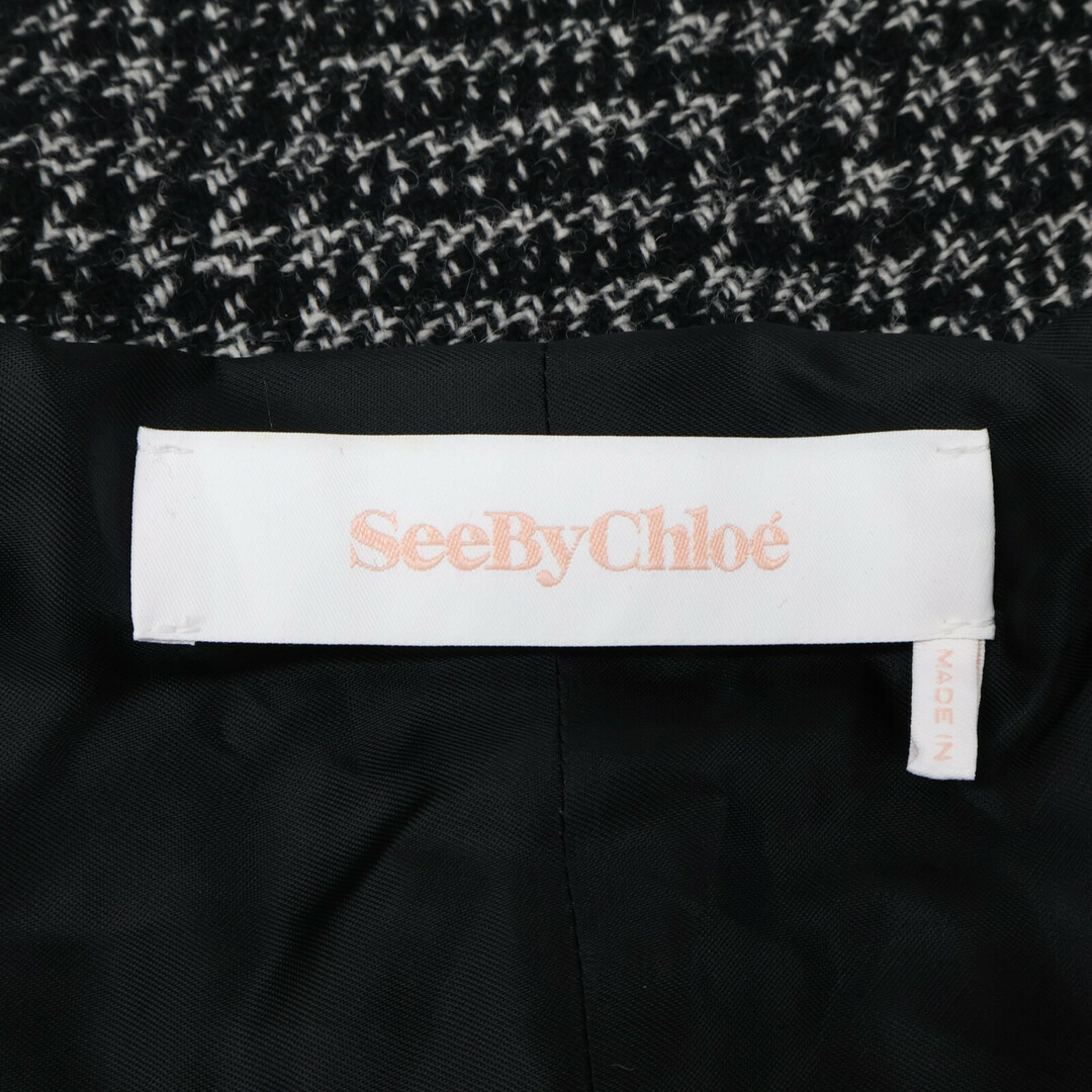 SEE BY CHLOE(シーバイクロエ)のシーバイクロエ 【美品】CHS22AMA03001001S ウール ツートン ポンチョ/ S レディースのジャケット/アウター(その他)の商品写真