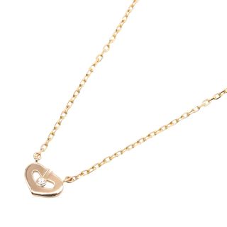 カルティエ(Cartier)のカルティエ CARTIER Cハート スモール ダイヤ ネックレス ネックレス ジュエリー K18PG（ピンクゴールド） ダイヤモンド レディース クリア系 【中古】(ネックレス)
