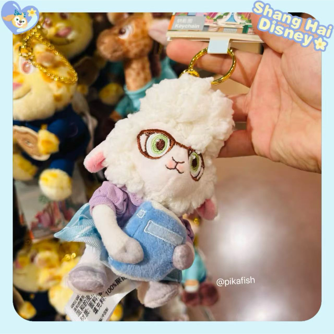 Disney(ディズニー)の【☆正規品】ベルウェザー ズートピア ぬいぐるみキーチェーン 上海ディズニー エンタメ/ホビーのおもちゃ/ぬいぐるみ(キャラクターグッズ)の商品写真