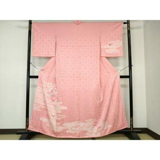 平和屋着物■訪問着　刺繍　絞り　花籠文　正絹　逸品　未使用　DAAO0882xg(着物)
