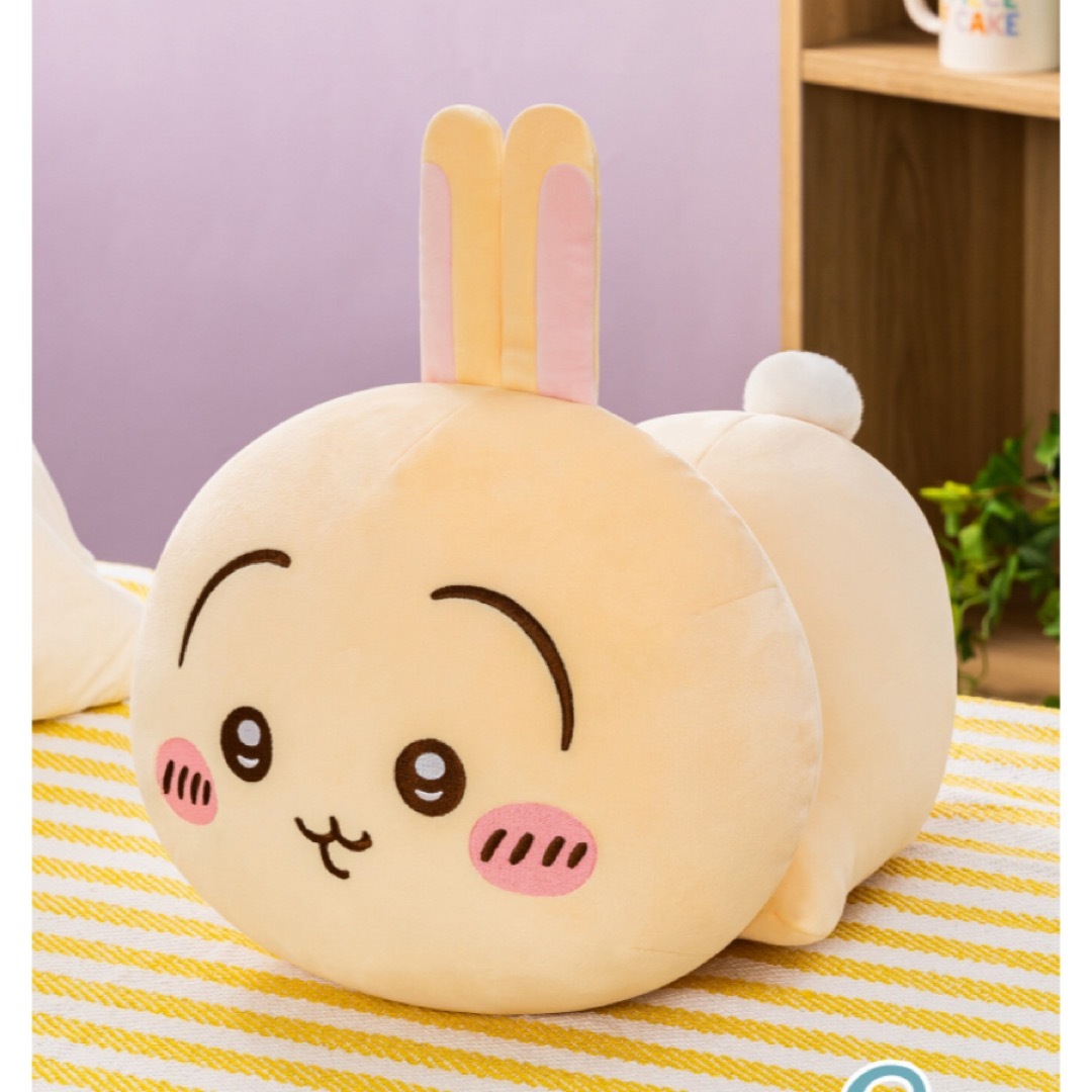 ちいかわ(チイカワ)のちいかわ もっちる ねそべりBIGぬいぐるみ② うさぎ エンタメ/ホビーのおもちゃ/ぬいぐるみ(ぬいぐるみ)の商品写真
