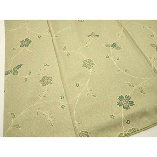 平和屋着物■上質な小紋　作家物　花唐草文　正絹　逸品　未使用　DAAO0818xg(着物)