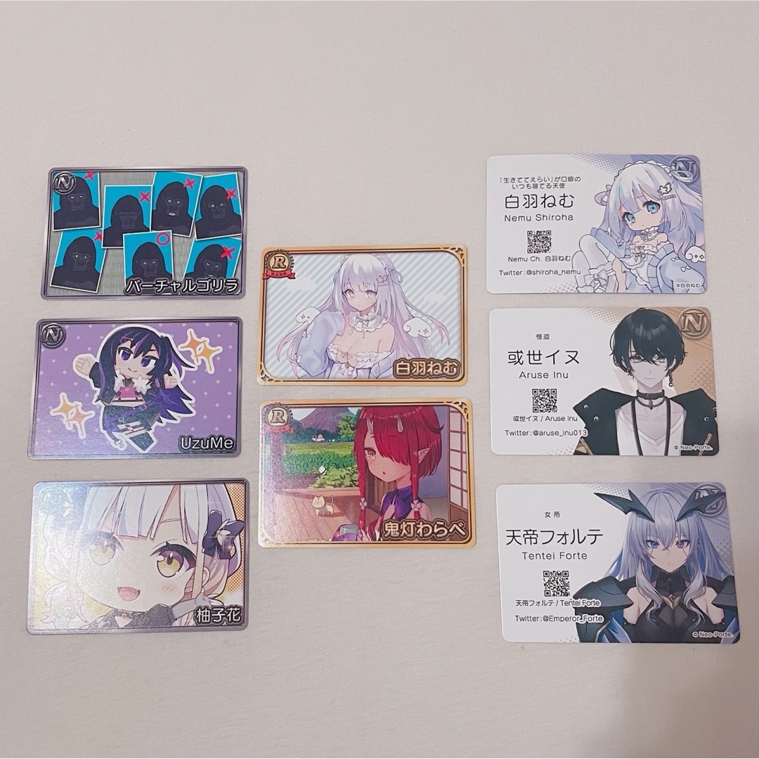 Vtuberチップス カード 8枚セット エンタメ/ホビーのトレーディングカード(その他)の商品写真