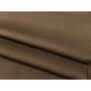 平和屋着物▽お召　単衣　色無地　赤墨色　正絹　逸品　AAAT8358oa(着物)
