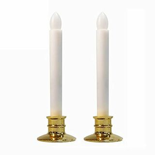 2本セット LED ローソク 電池式 LEDキャンドル 安心 安全 ろーそく 無(その他)