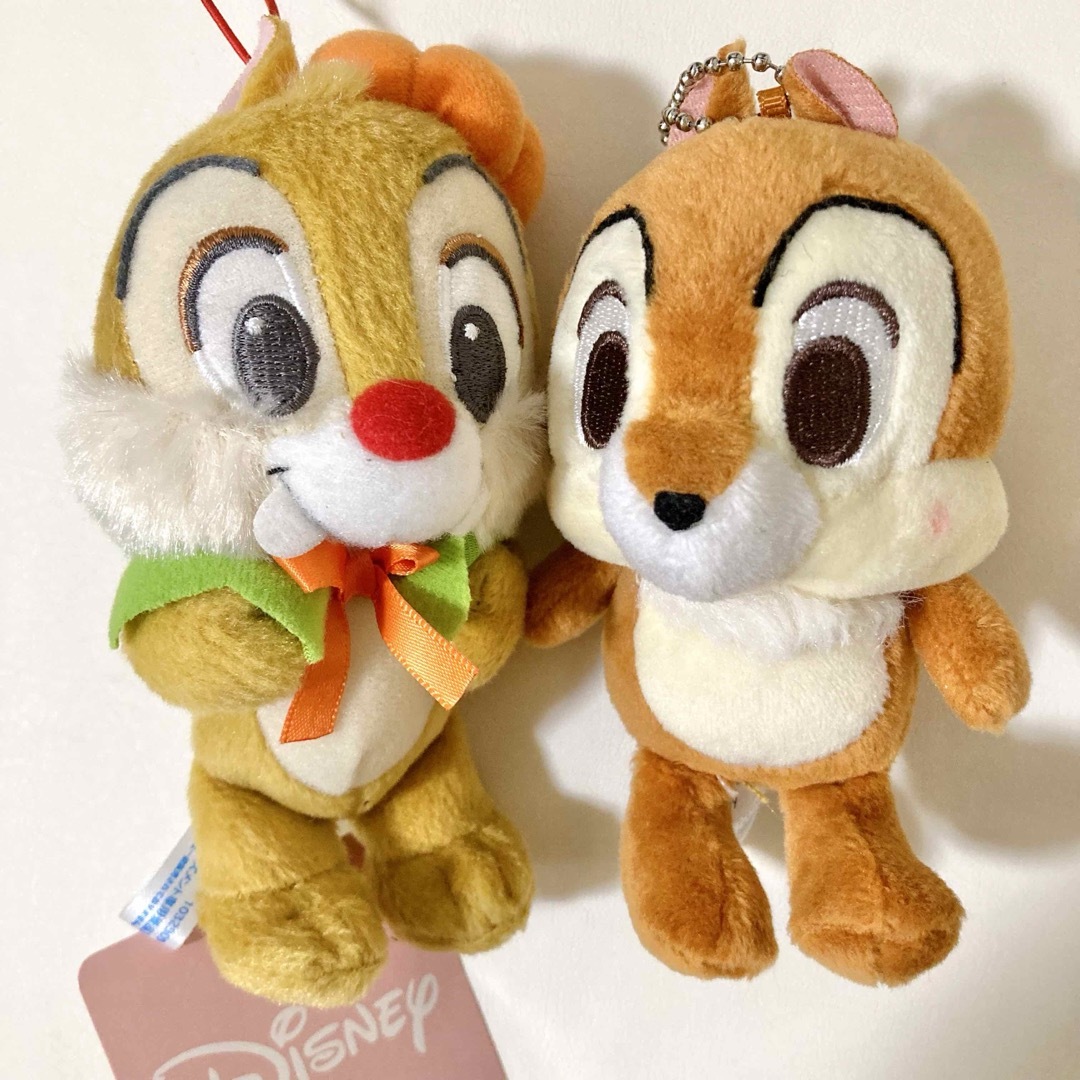 Disney(ディズニー)のディズニー チップとデール ぬいぐるみ マスコット キーホルダー セット エンタメ/ホビーのおもちゃ/ぬいぐるみ(ぬいぐるみ)の商品写真