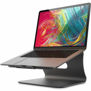 【色:Grey1】Bestand ノートパソコンスタンド PCスタンド 滑り止め(オフィス用品一般)