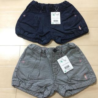 ミキハウス(mikihouse)のミキハウス リーナちゃん ショートパンツ デニム 千鳥格子 チェック リボン (パンツ/スパッツ)