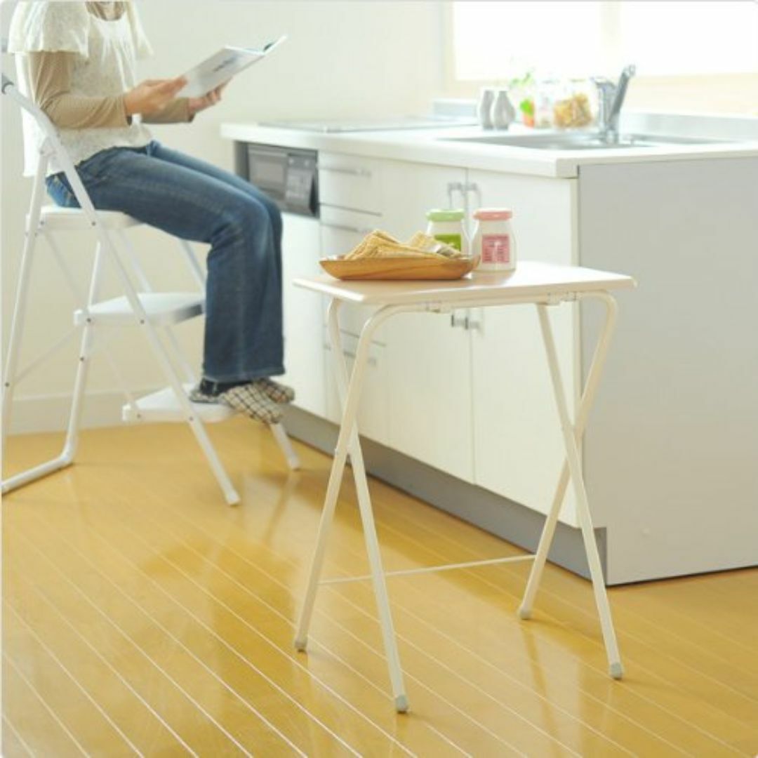 【数量限定】山善(YAMAZEN) テーブル ミニ 折りたたみ式 サイドテーブル インテリア/住まい/日用品の机/テーブル(その他)の商品写真