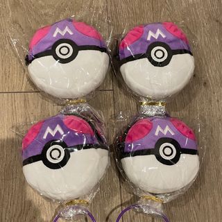 ポケモン(ポケモン)のポケモン  マスターボール　ミニポーチ　約10cm  新品未使用　4点セット(ポーチ)