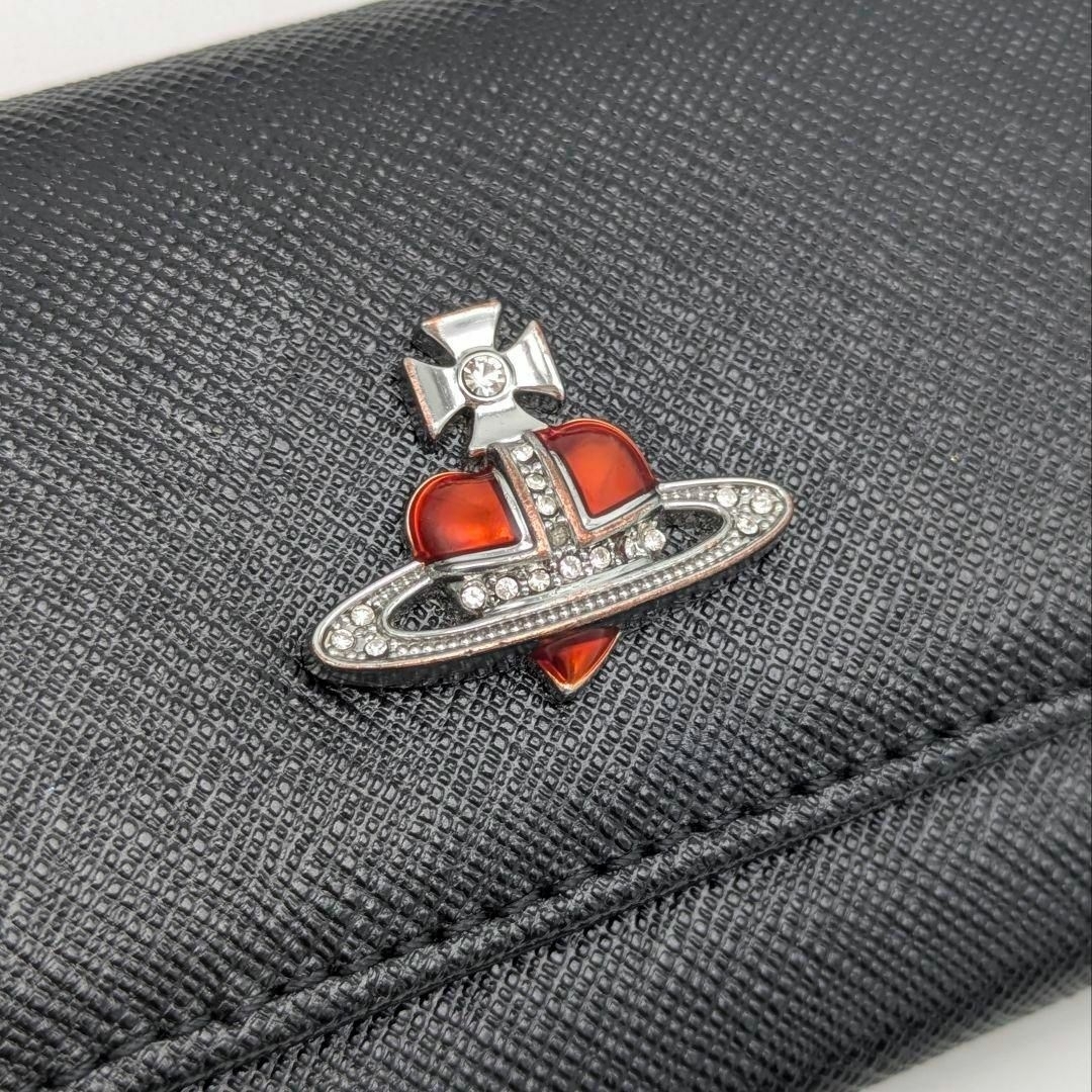 未使用級美品✨ ヴィヴィアン キーケース ブラック 黒 赤 レッド ディアマンテ Vivienne Westwood - ヴィヴィアンウエストウッド 4連 キー