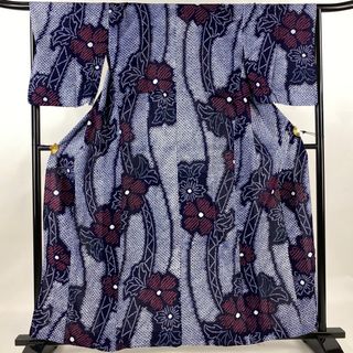 浴衣 身丈159cm 裄丈66.5cm 綿 名品 【中古】(浴衣)