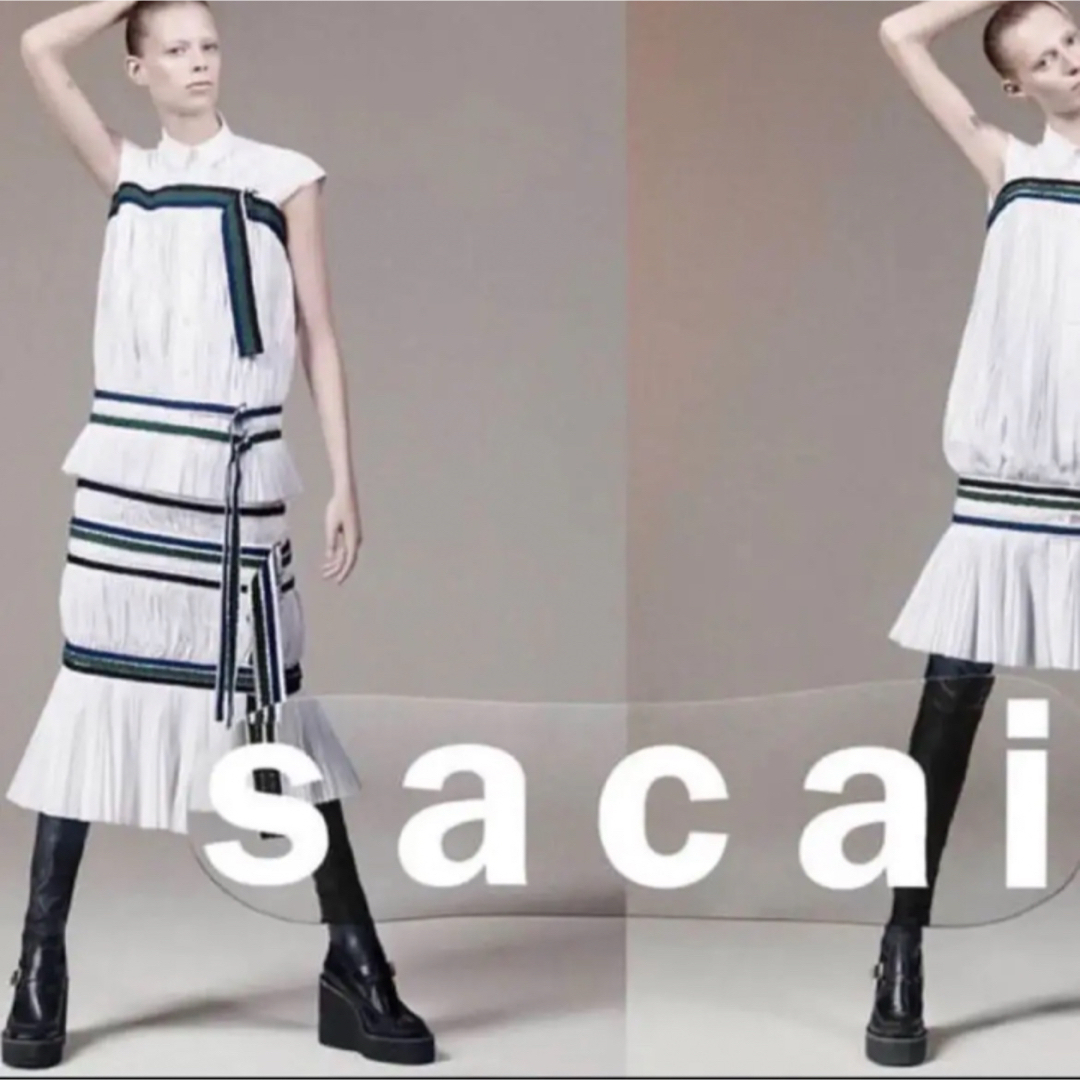 MAX80%OFF／セール開催中 sacai by バックルの通販 ベルト スカート プリーツ sacai - スカート