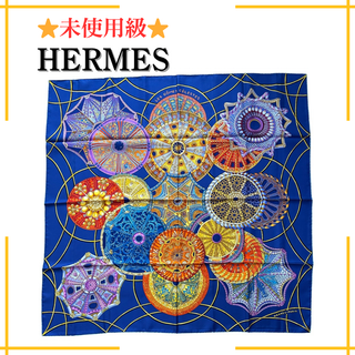エルメス(HERMES)の【未使用級】HERMES カレ90 天のドーム スカーフ マルチカラー(バンダナ/スカーフ)