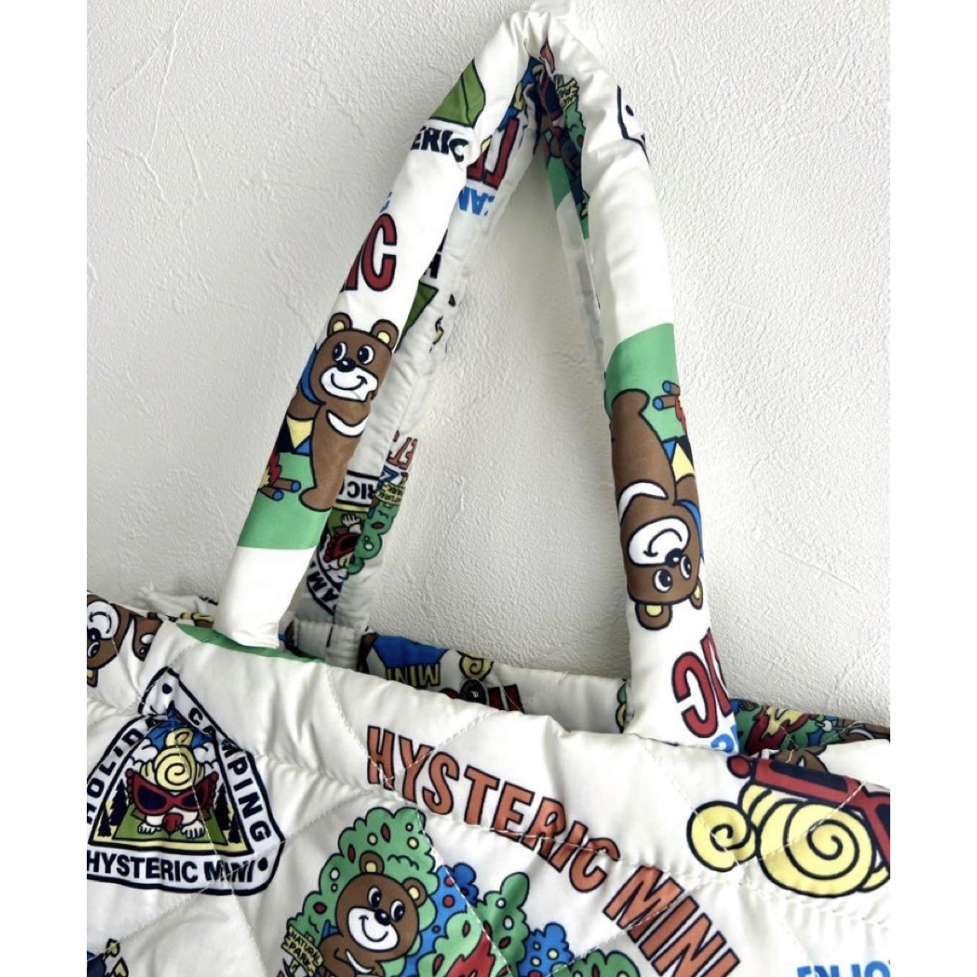HYSTERIC MINI(ヒステリックミニ)のHYSTERIC MINI ヒスミニ 白 ホワイト スクエアバッグ クマ 付録 レディースのバッグ(トートバッグ)の商品写真