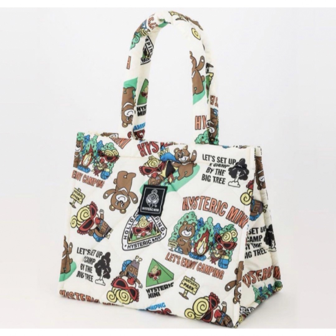 HYSTERIC MINI(ヒステリックミニ)のHYSTERIC MINI ヒスミニ 白 ホワイト スクエアバッグ クマ 付録 レディースのバッグ(トートバッグ)の商品写真