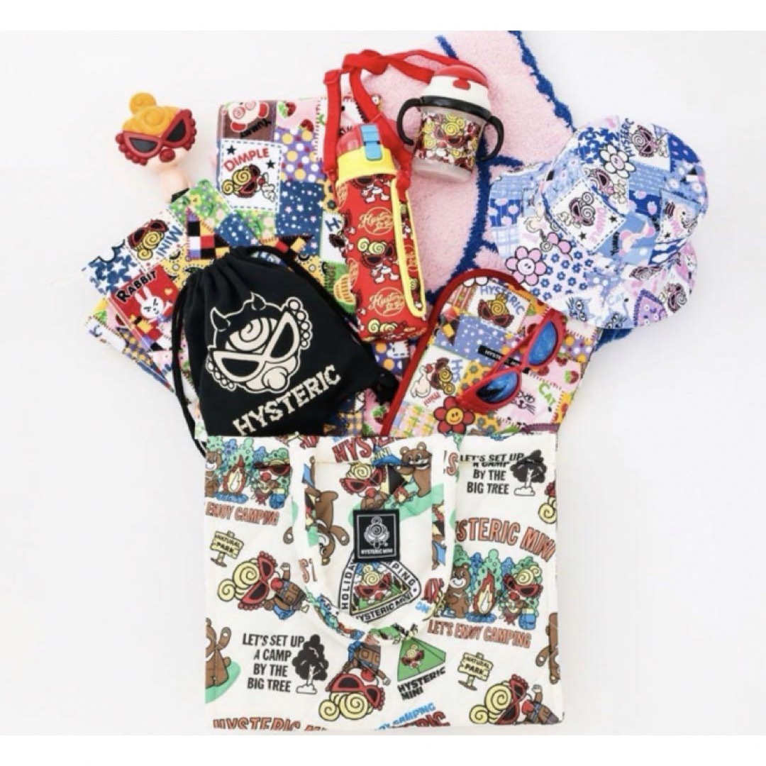 HYSTERIC MINI(ヒステリックミニ)のHYSTERIC MINI ヒスミニ 白 ホワイト スクエアバッグ クマ 付録 レディースのバッグ(トートバッグ)の商品写真